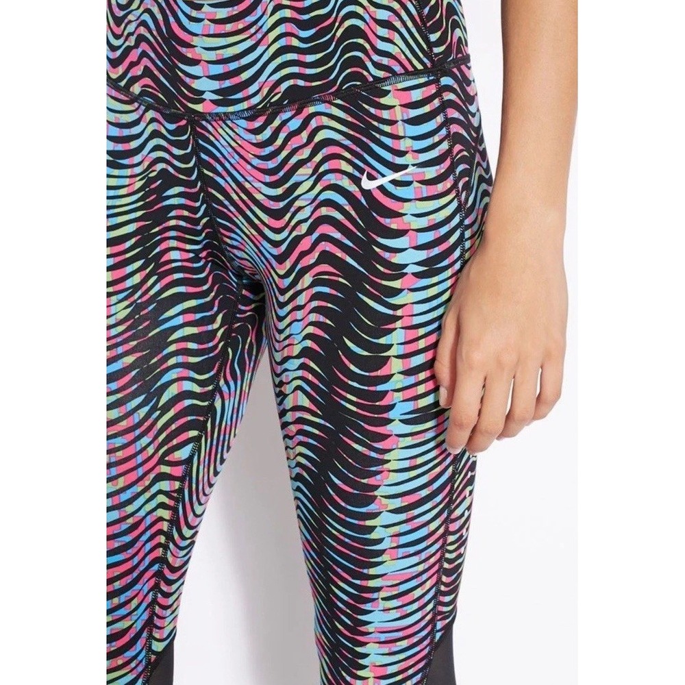 NIKE Spandex Yoga Athletic Capri‎ Leggings Pink Blue Black Women's XS